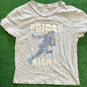 Kids Grey Graphic Tee with Football Design